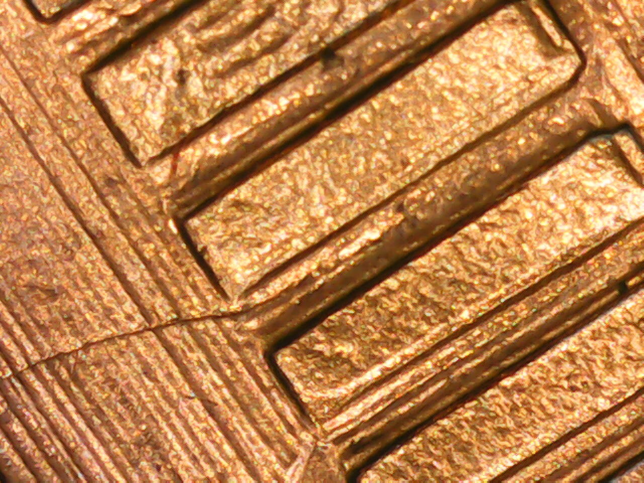 1995 Penny Die Crack Reverse