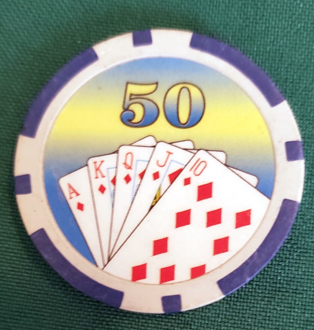 WELCOME TO FABULOUS LAS VEGAS $50 CASINO GAMING SOUVENIR CHIP