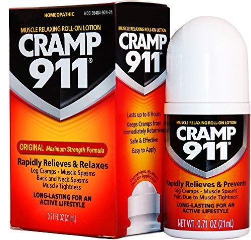 Cramp 911 Muscle Relaxing Pain Relief Topical Lotion for Leg Cramps, Foot