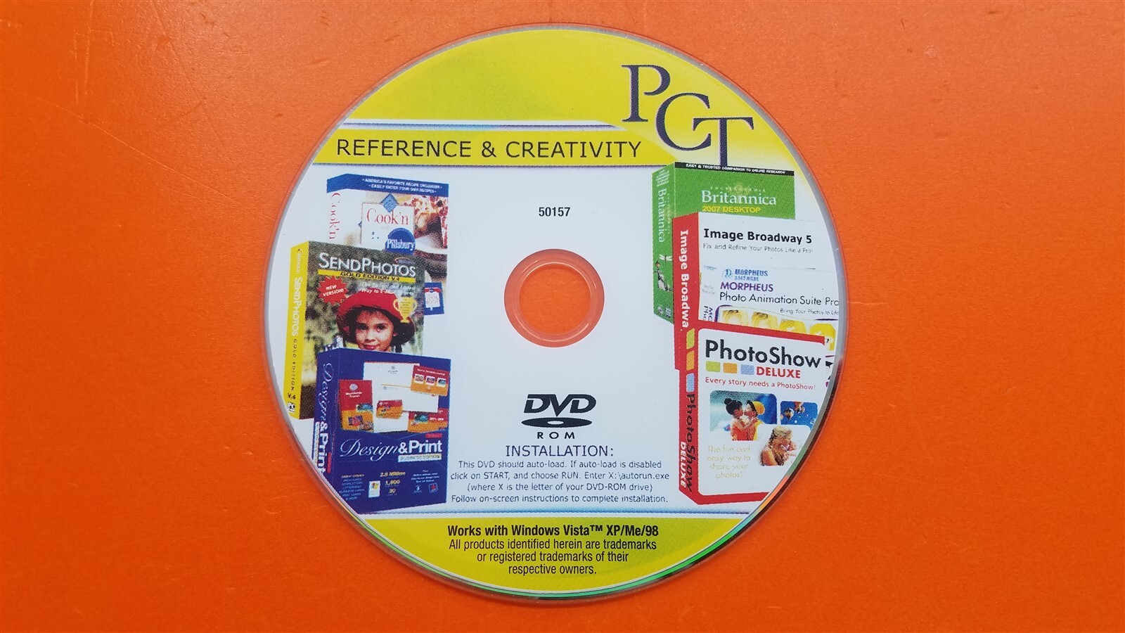⭐️⭐️⭐️⭐️⭐️ PCT Reference & Creativity DVD PC Software Disc