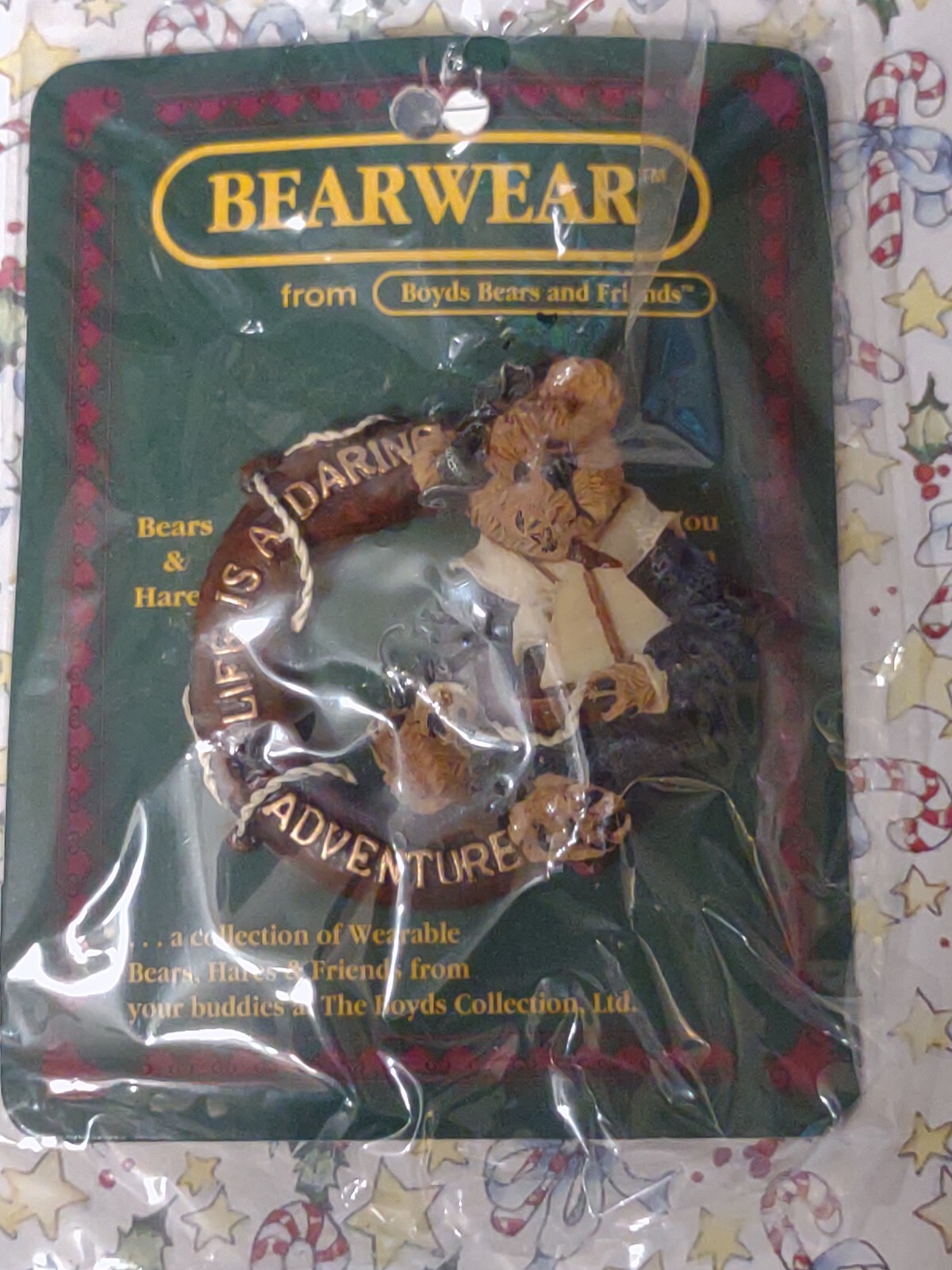 Boyd's Bears - Bearwear Pin Bailey Life Is A Daring Adventure #26106
