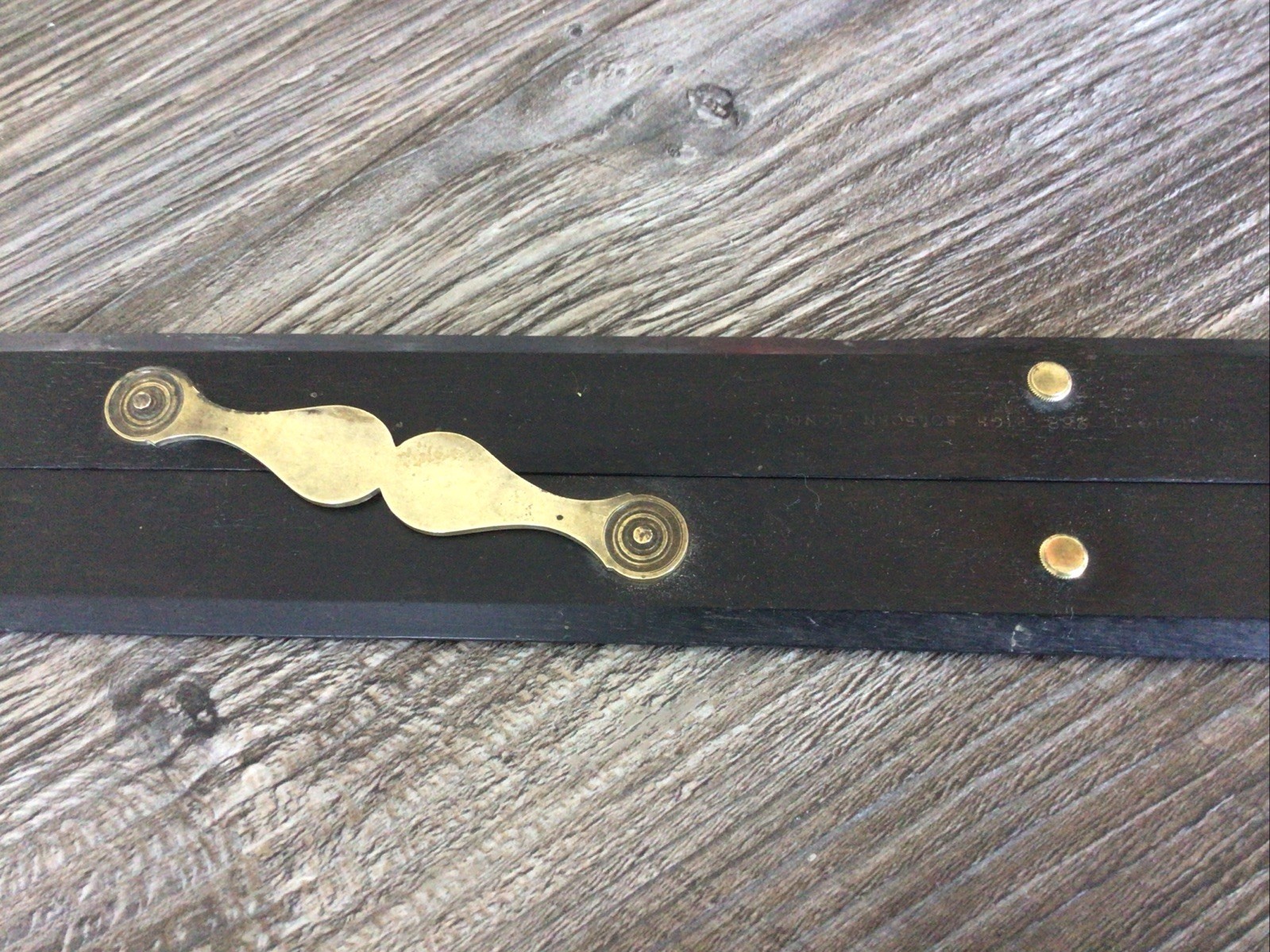 Parallel Rulers Vintage Wood And Brass