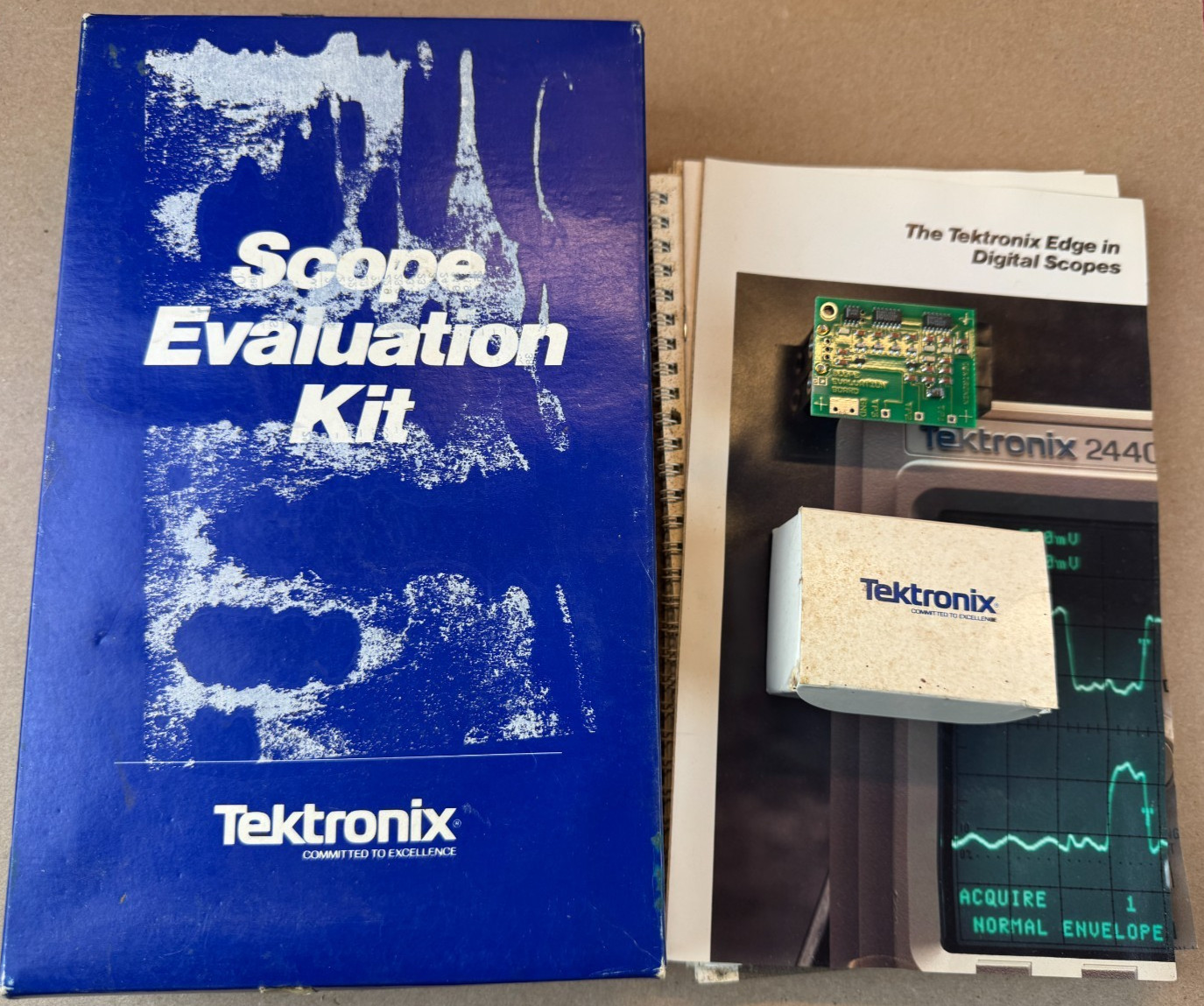 Tektronix Scope Evaluation Kit w/ Circuit Board & paperwork