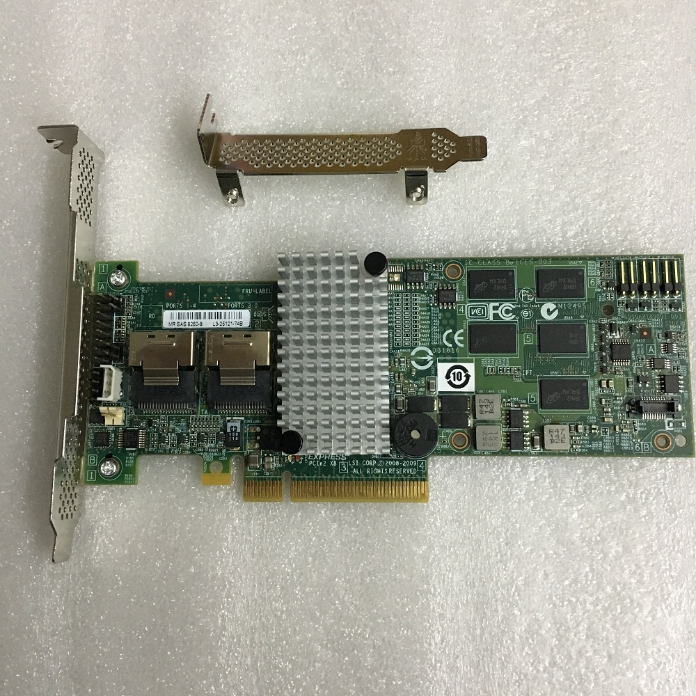 LSI MegaRAID SAS 9260-8i SATA SAS Contoller Card, L5-25121-28, LSI00198