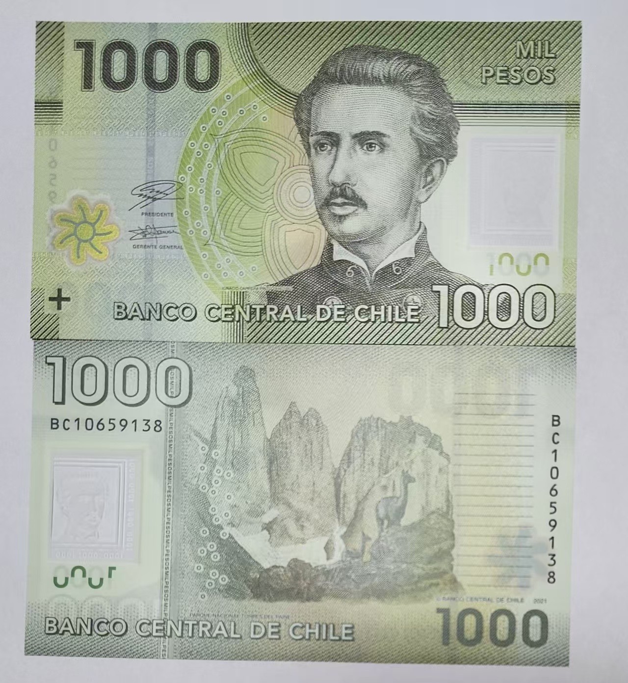 2010-2025 Chile 1000 Pesos P-161 NEW UNC Banknote