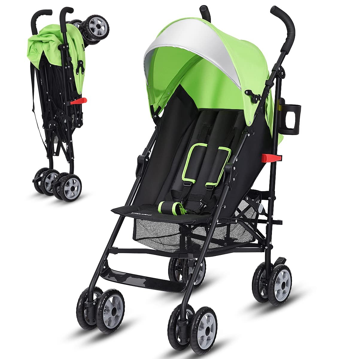 Lightweight & Compact Travel Stroller Infant to Toddler Adjustable Backrest