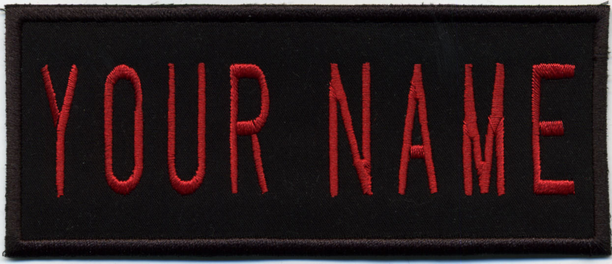 ADULT size Ghostbusters No Ghost 2 & Custom Name 2 Tag Patch Set: HOOK style