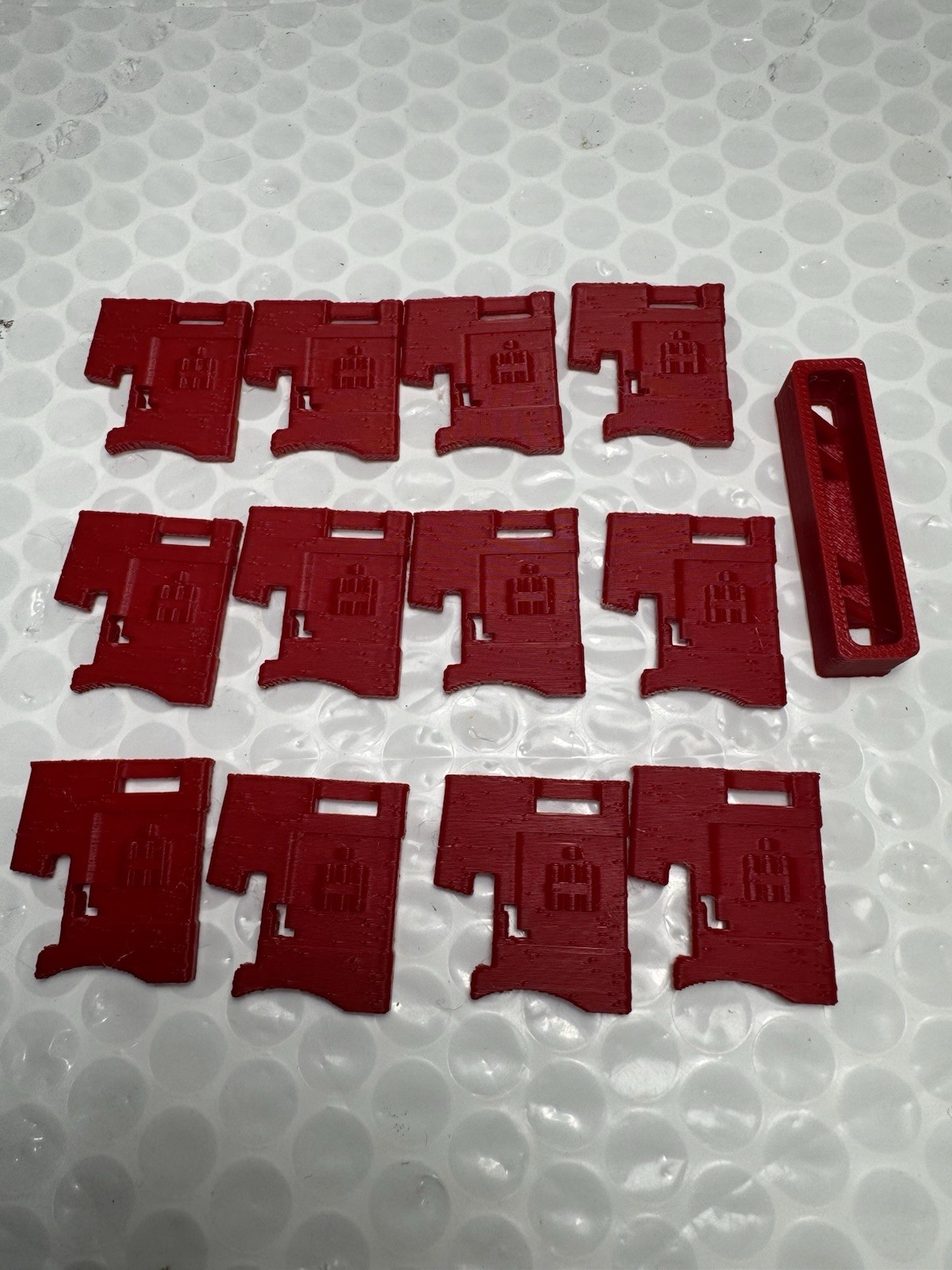 Custom Red Farmall international 3D printed front  weights Bracket