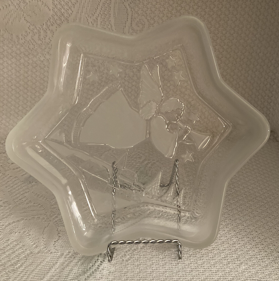 holiday crystal cut glass