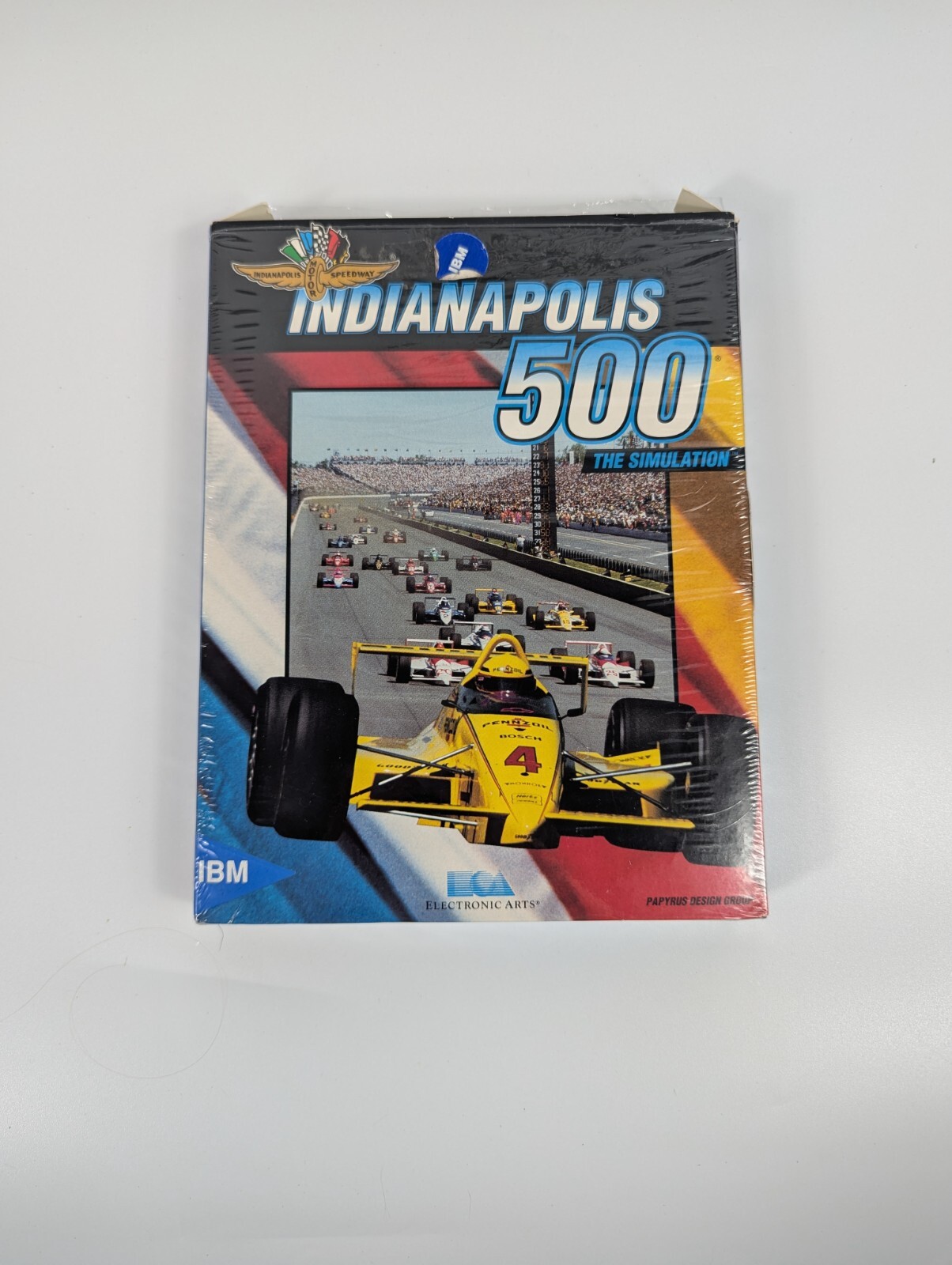 Vintage 1989 IBM Indianapolis 500 Simulator Game 5.25" Floppy Disks Untested