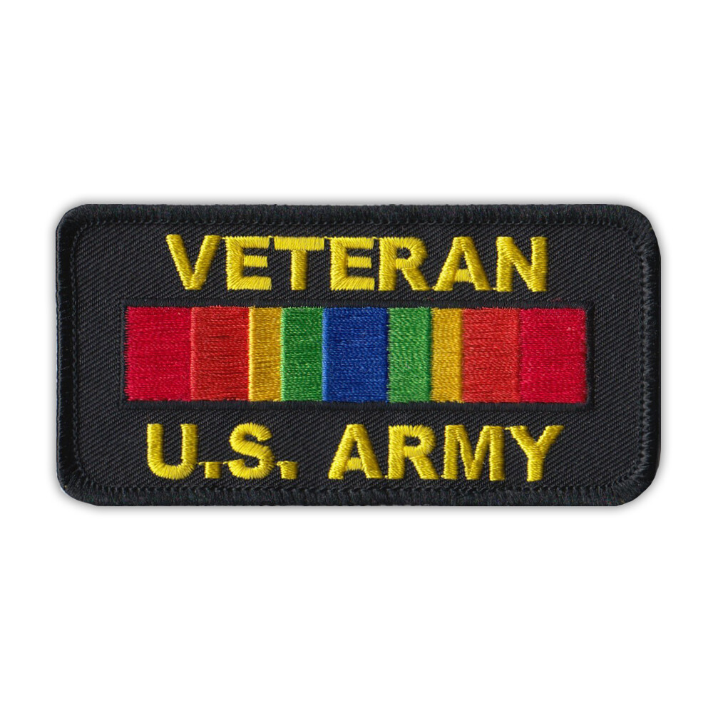 Patch, Embroidered, U.S. Army Service Ribbon (ASR), Military Patch, 4" x 2"