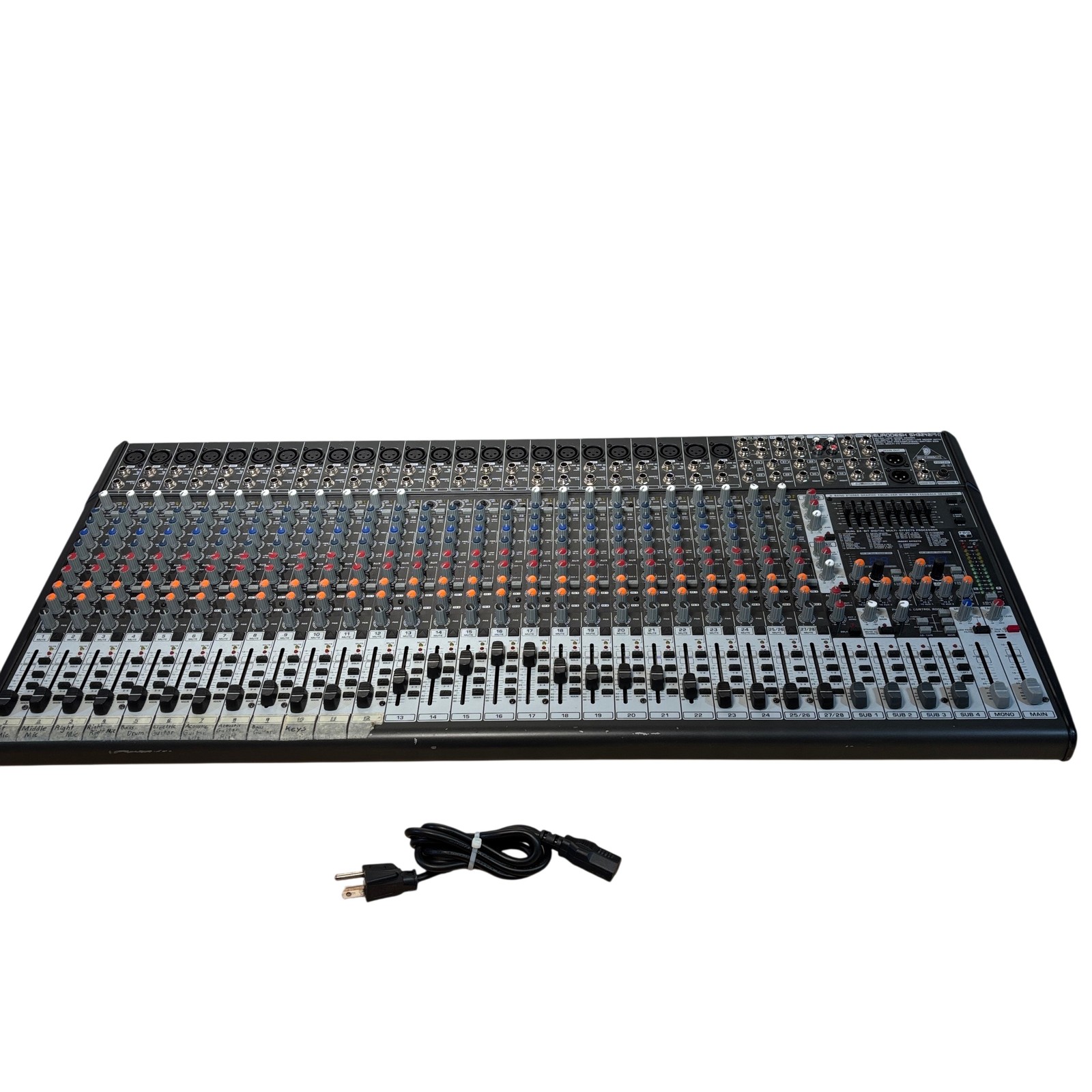 Behringer Eurodesk SX3242FX Black 32-Input/4-Bus Analog Mixing Console 6812