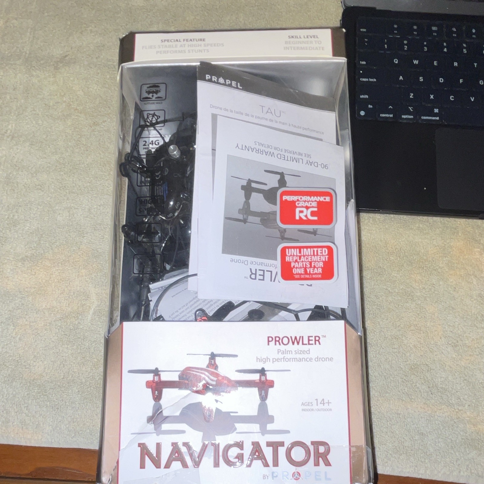 Propel Navigator Prowler Palm-Sized drone 2 Controllers and 3 mini drones