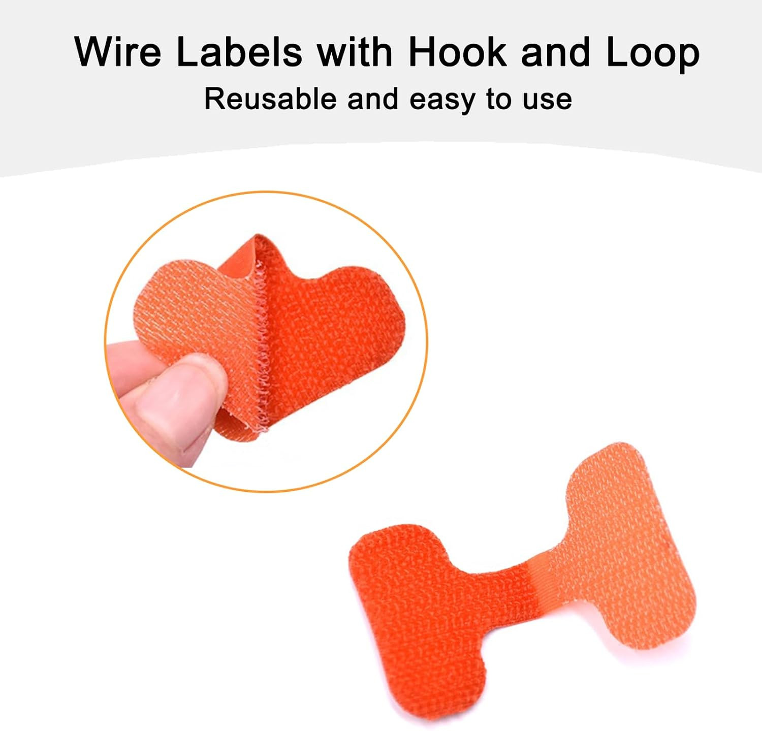 40 Pcs Multi Color Cable Labels, Oval Wire Labels for Electronics, Computer & In