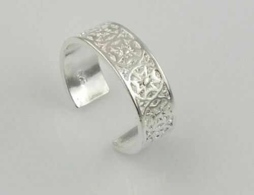 Adjustable Beautiful Toe Ring Stamped 925