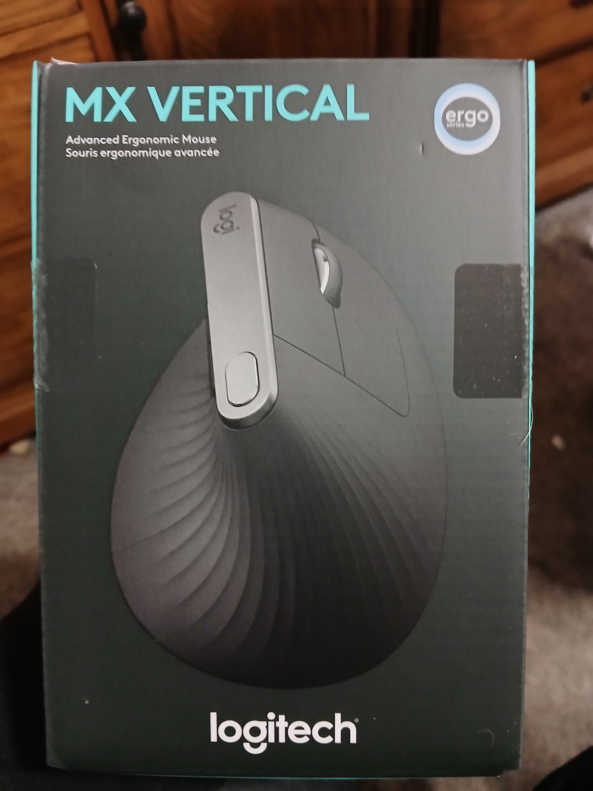Logitech MX Vertical Ergonomic Optical Mouse Black Bluetooth Wireless