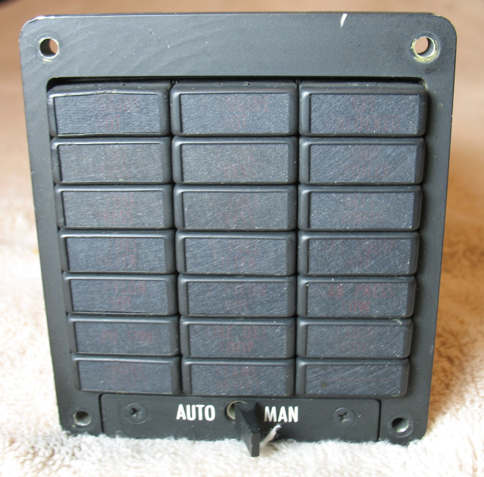 Gulfstream Standby Warning Panel p/n 1159SCF413-3 with 8130