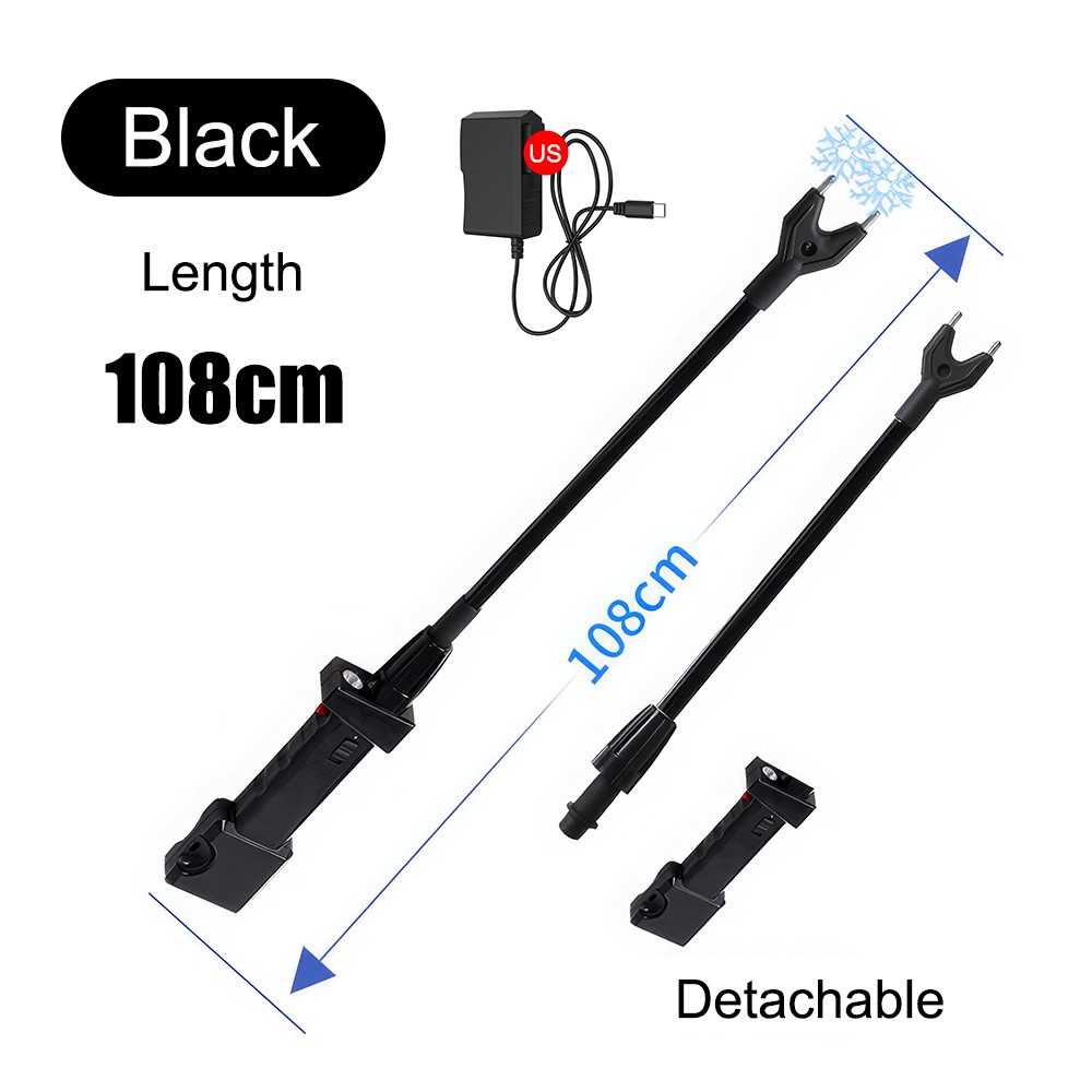 Rechargeable Livestock Prod,Waterproof Drive Animals Without Harming Prod -Black