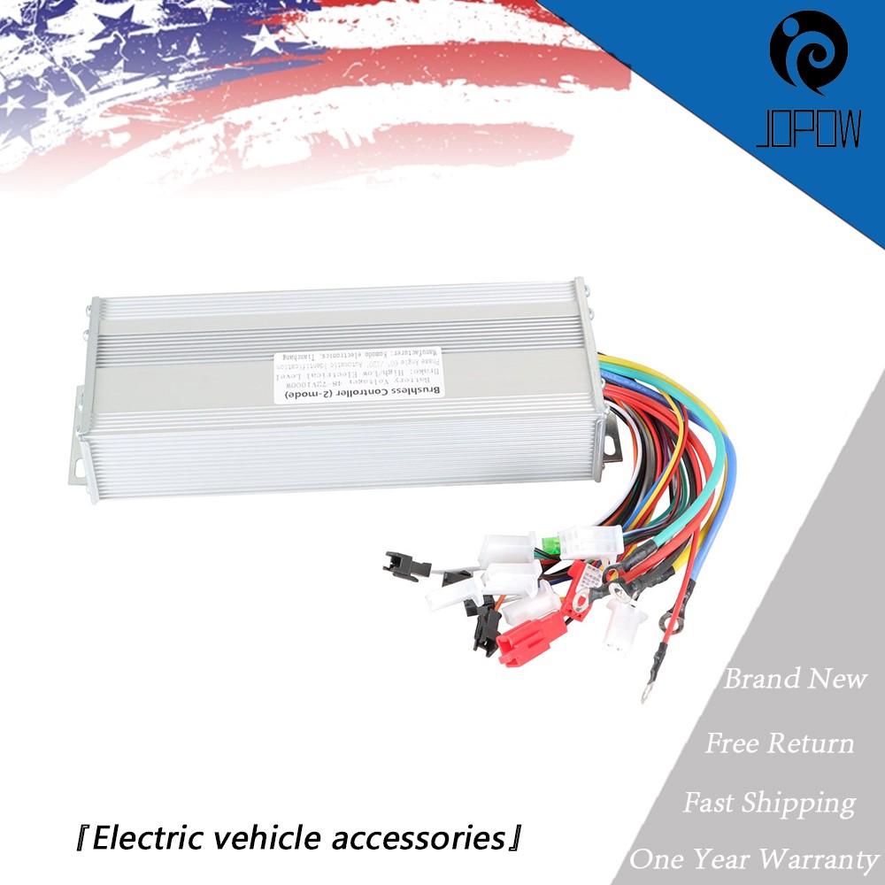 1000W 48-72V Motor DC Speed Controller For Electric E-bike Scooter Brushless USA