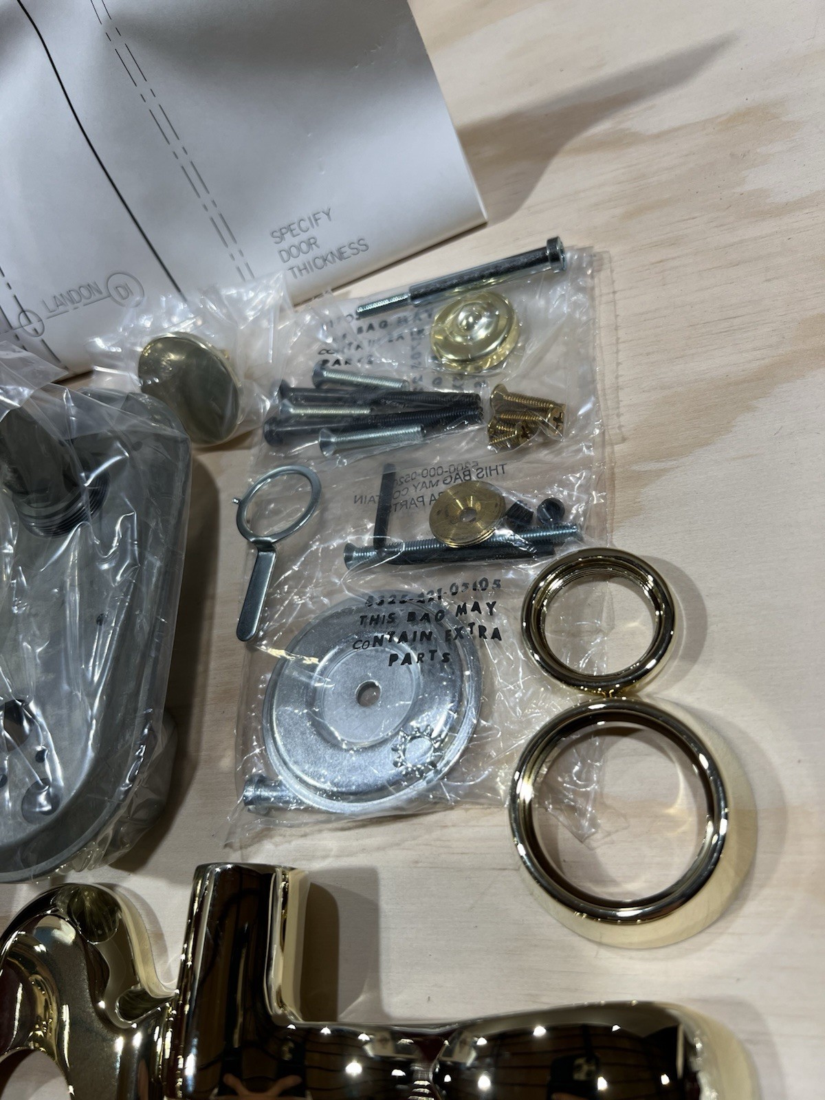 Baldwin 85365-003-2LFD Full Dummy Kit Ashton Series Left Lifetime Polished Brass