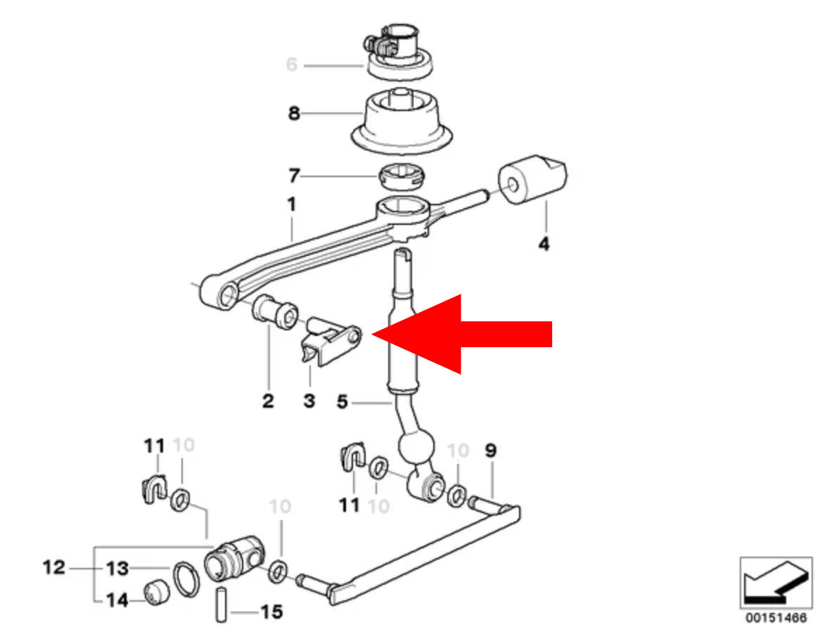 BMW Manual Shifter Lock Pin E30 E36 E46 E87 Z3 E85 E28 E34 E23 E32