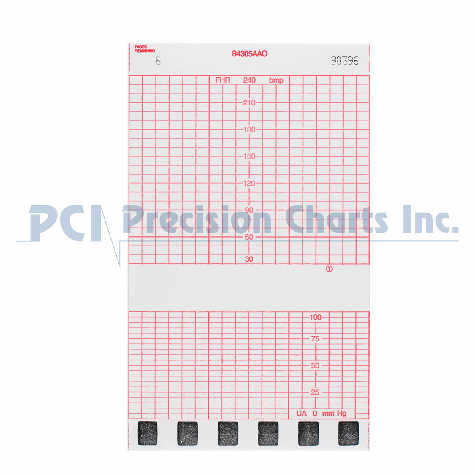 12 Pack, ECG EKG Fetal Monitoring Paper 152mm x 47' Z-Fold Corometrics B4305AAO