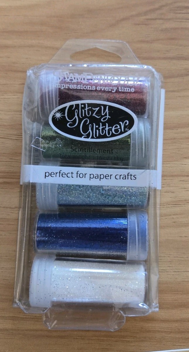 Stampendous Glitzy Glitter Kit Holiday Tinsel Ultra Fine Paper Crafts NEW