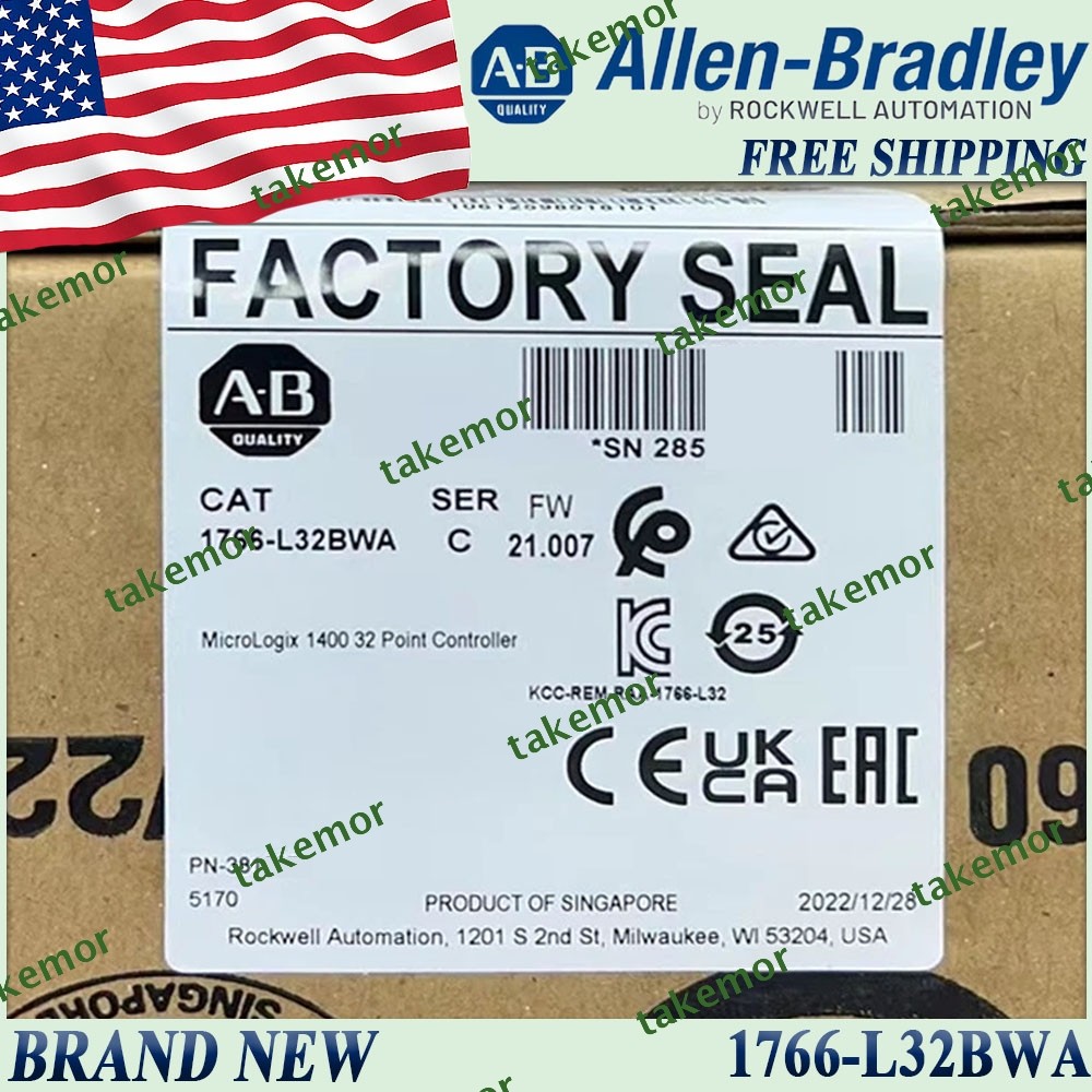New Original Sealed 1766-L32BWA/C MicroLogix 32Point Controller 1766L32BWA serC