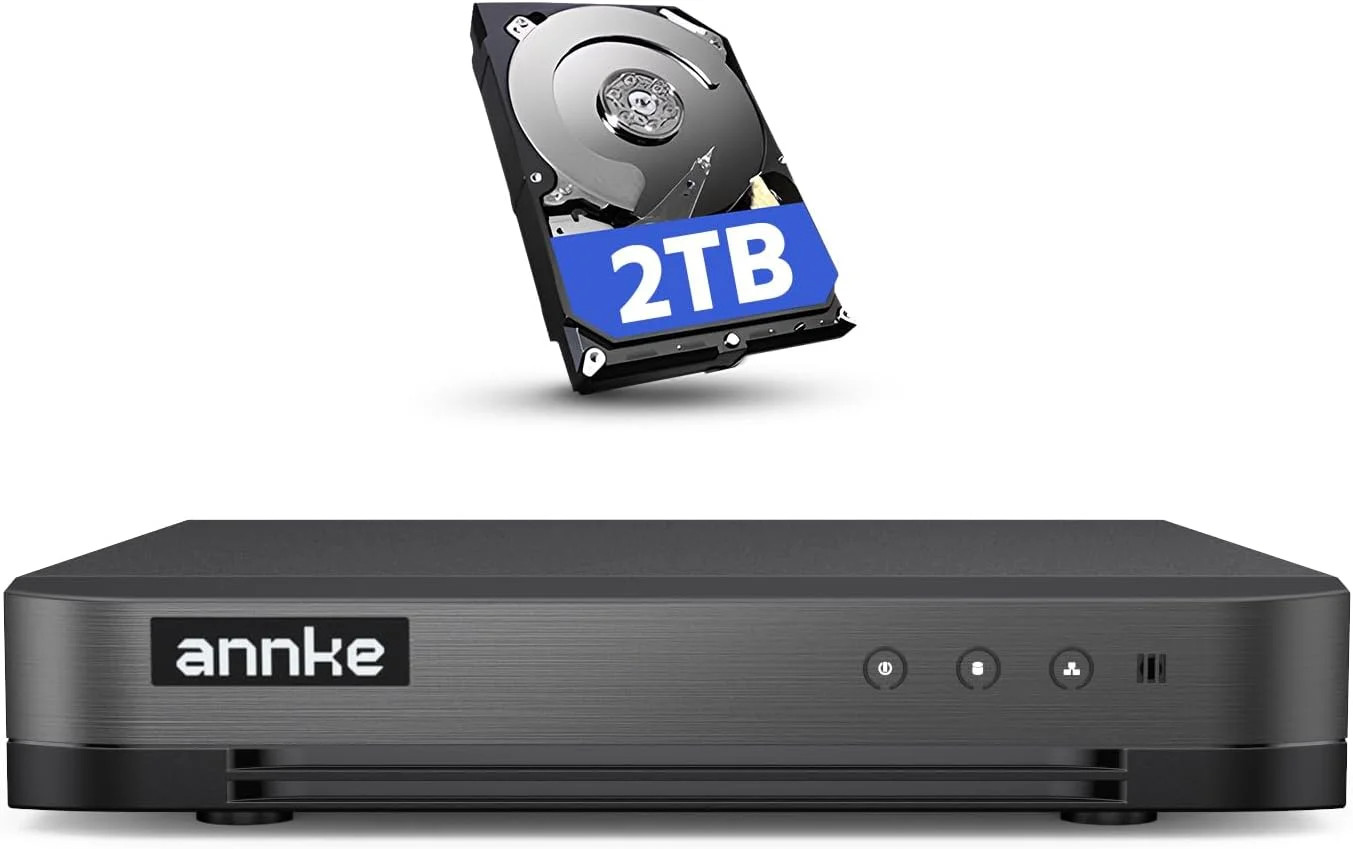 ANNKE 16CH 1080P Lite Hybrid 5-in-1(TVI/AHD/CVI/CVBS/IPC) CCTV DVR, 2TB HDD | AI