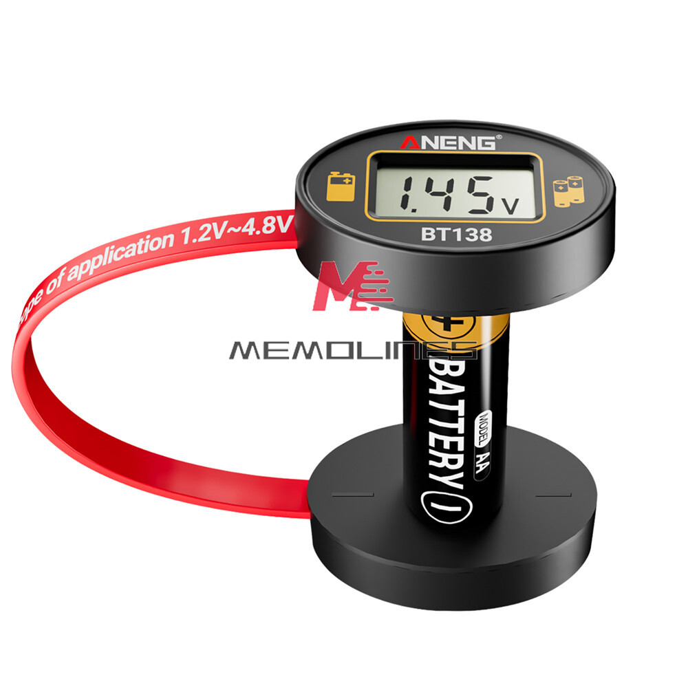 Universal Digital Battery Tester Checker Magnetic For 18650 C AAA 9V Button Cell