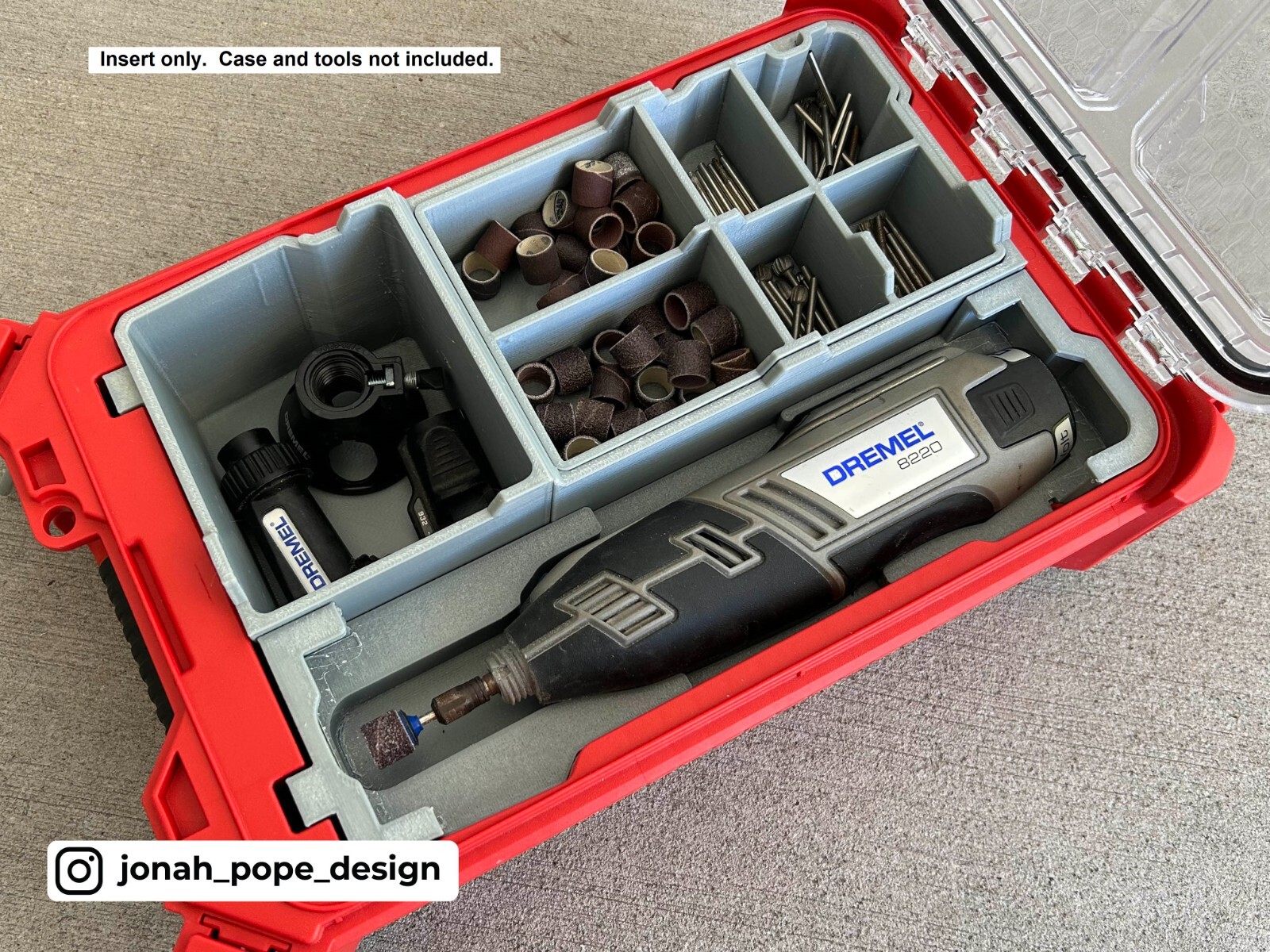 Milwaukee Packout Insert for DREMEL 8220 Rotary Tool (Insert Only)
