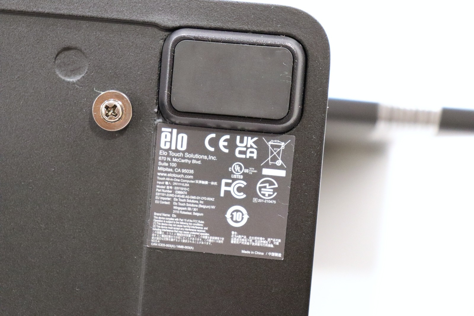 Elo Talech ESY15I1D-C Android OS 2-Sided Touch All In One POS Computer E966474