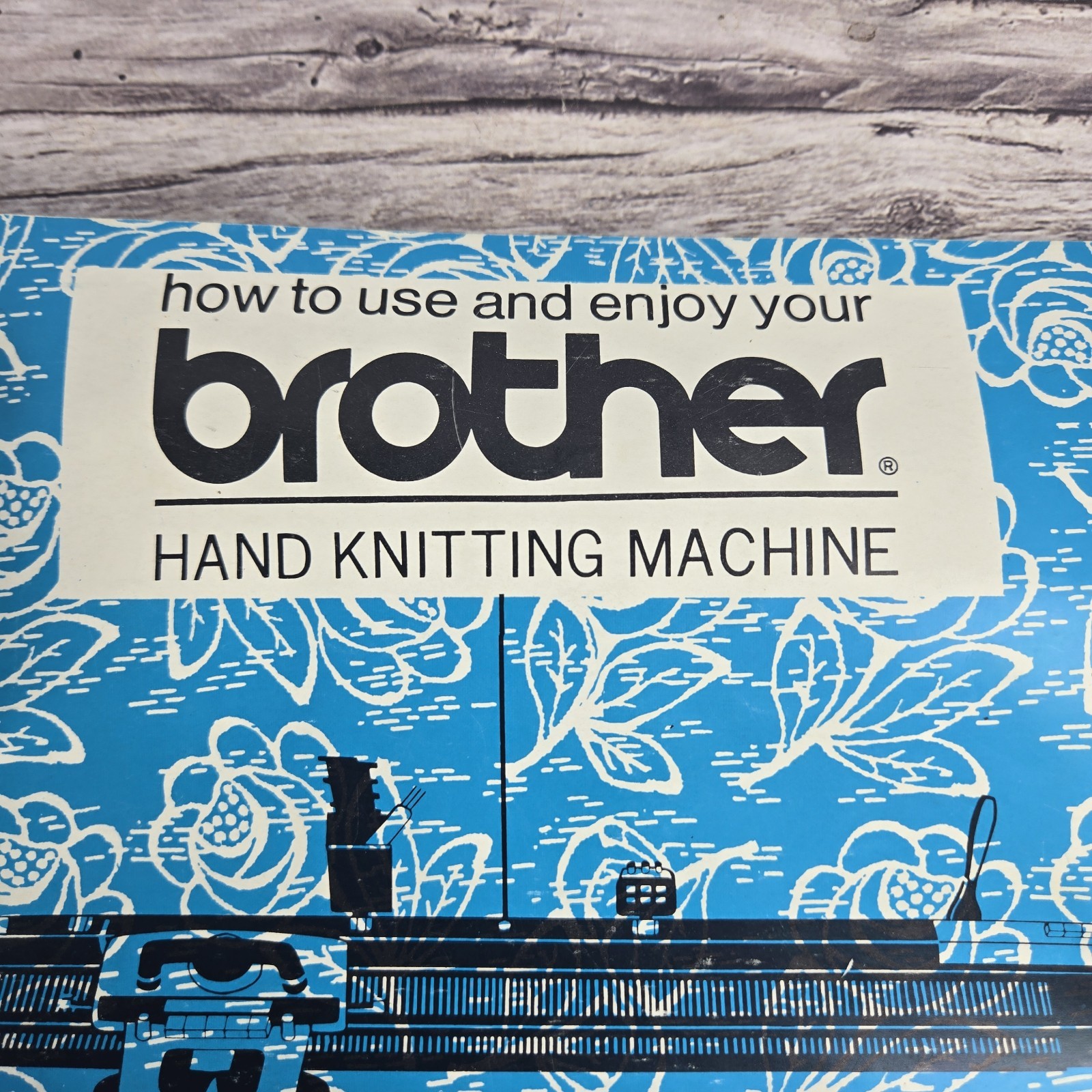 Vintage Brother hand knitting machine instruction manual and pattern study...