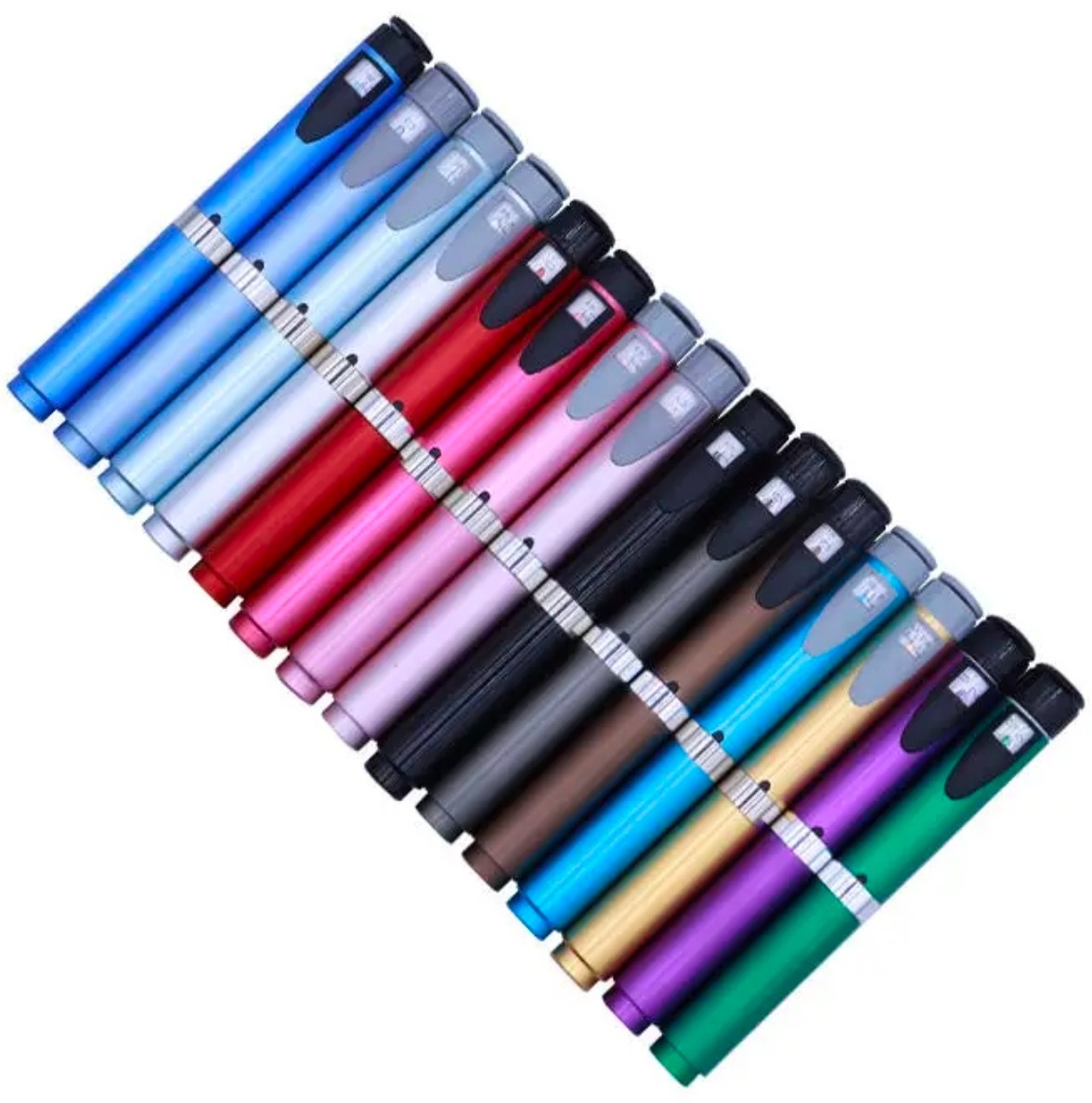 3 Pack V2 peptide pen w/ 3 free Cartridges- Black, Silver & Black