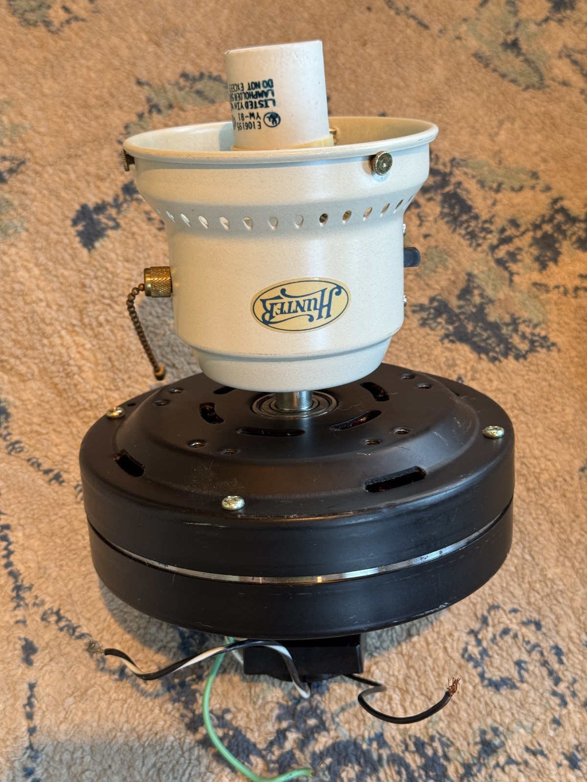 Hunter Pfaltzgraff Yorktowne Ceiling Fan COMPLETE