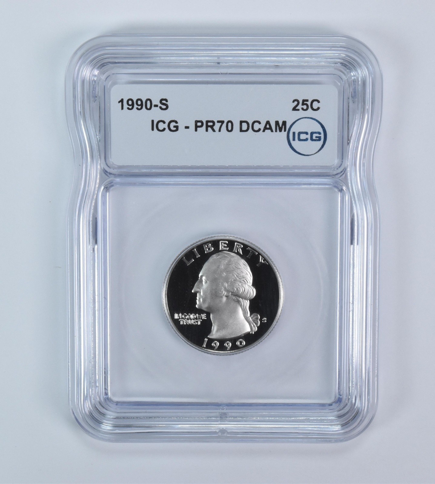 1990-S Washington Quarter PR70 DCAM ICG