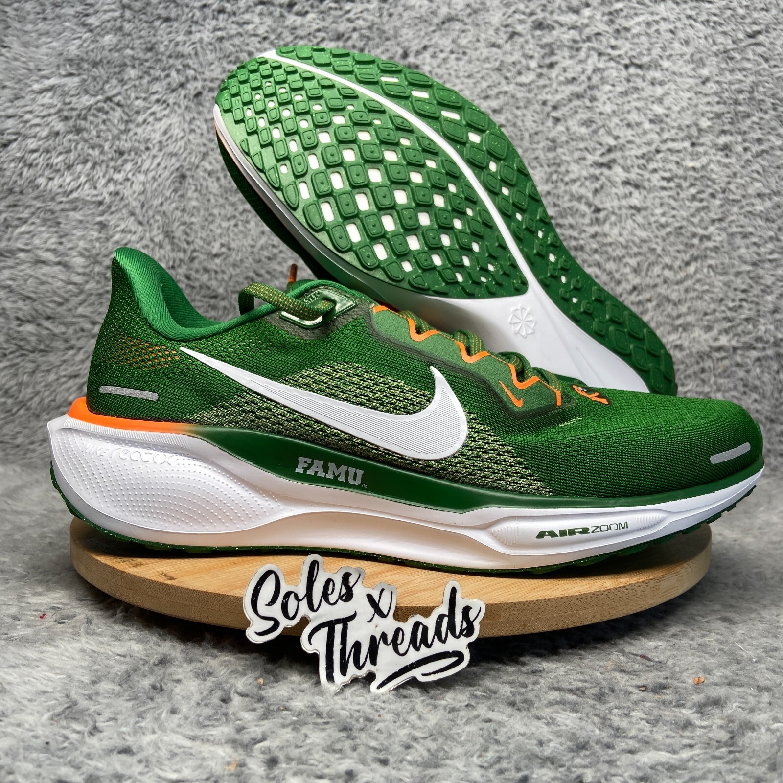 Nike Air Zoom Pegasus 41 FAMU Sizes Men Green White Orange FZ5112-300
