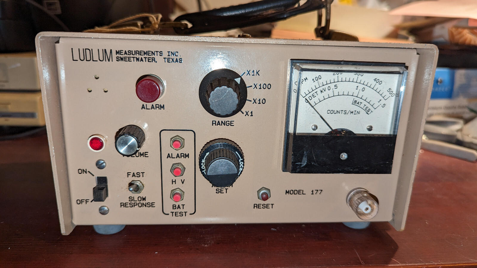 Ludlum 177 Bench Top Radiation Survey Meter Geiger