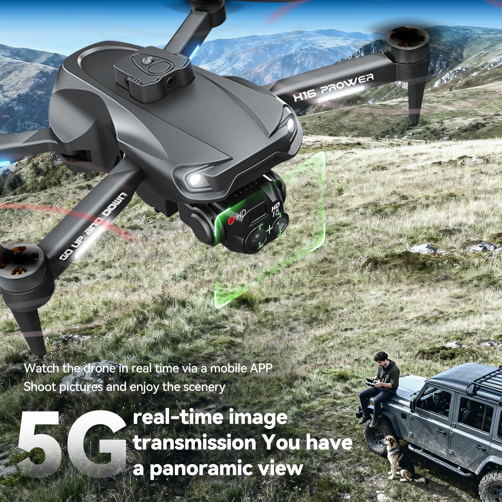 4K Foldable Drone with Obstacle Avoidance | TODAMU H16 Prowler