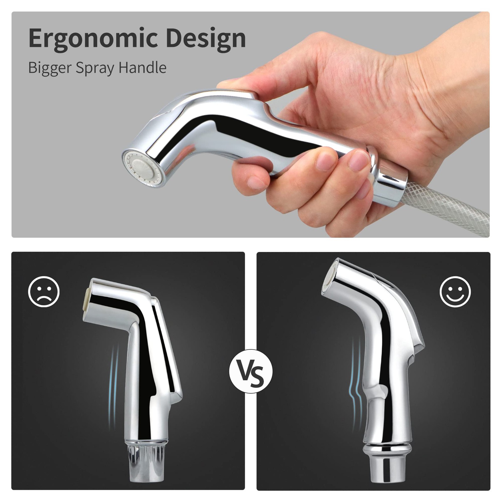 Universal Sink Spray Attachment â€“ Pull-Out Faucet Sprayer Replacement for D...