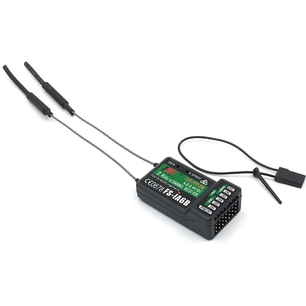 FLYSKY FS-iA6B Receiver 6CH 2.4GHz AFHDS2A with 47 X 26.2 X 15 Mm, Fs-ia6b