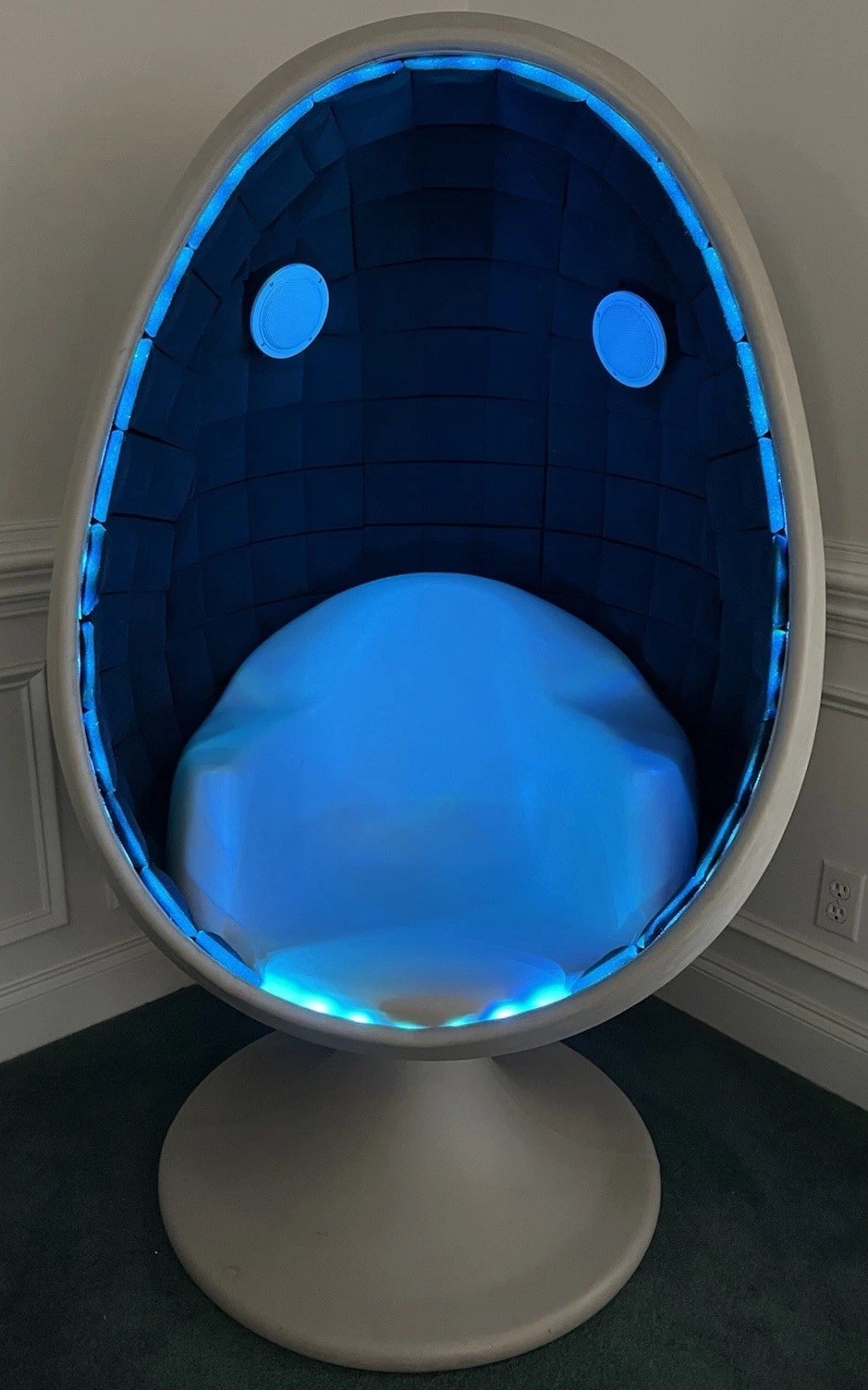 Space Age Atomic Egg Chair Modern MCM Atomic Starkey Laboratories Egg Pod Chair