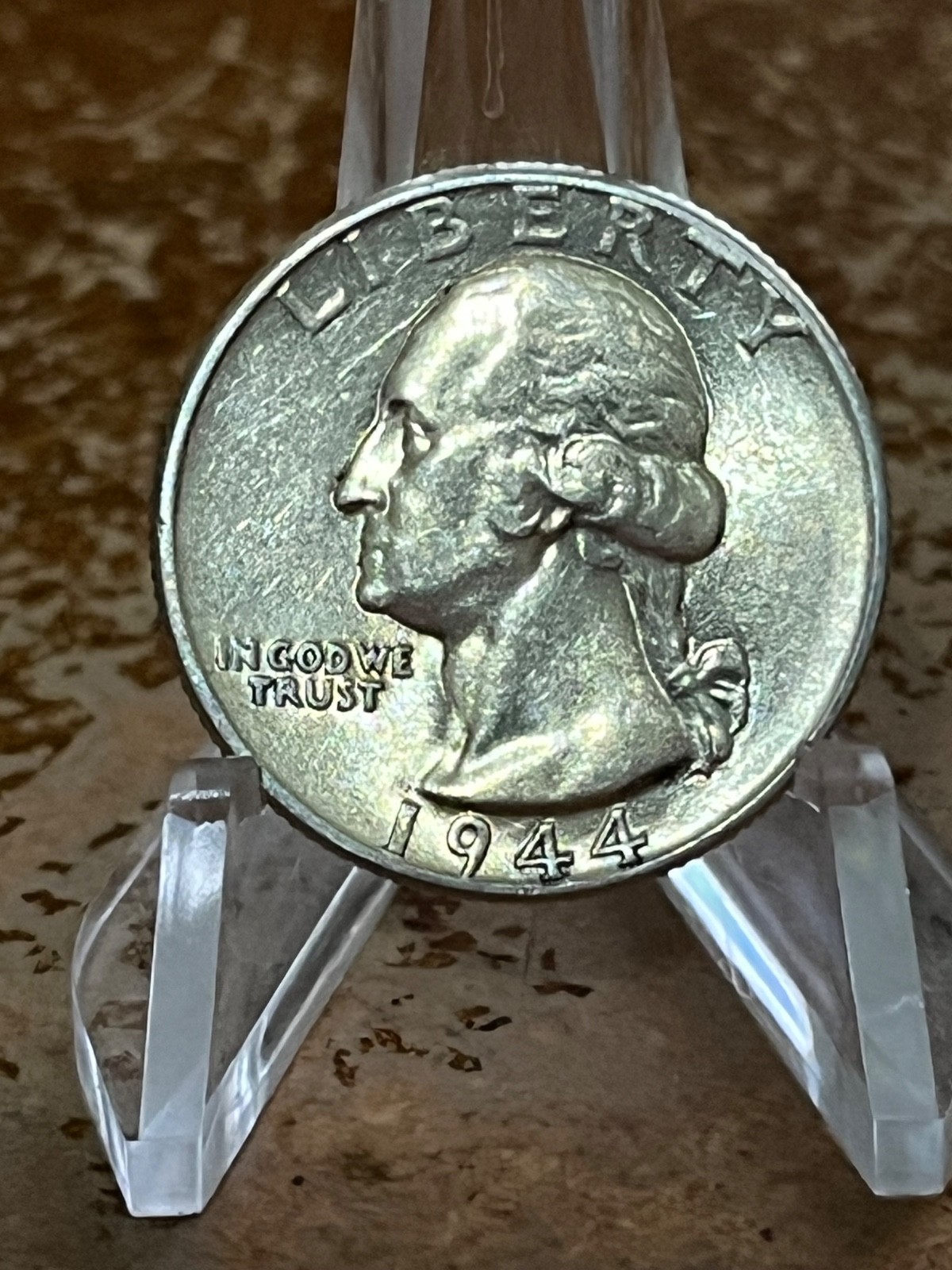 1944 Washington Silver Quarter  AU/BU  # RPD102