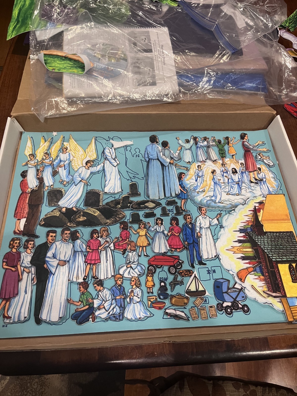 Vintage Betty Lukens Flannel Graph Bible Felt Scenes & More RARE! Small Set