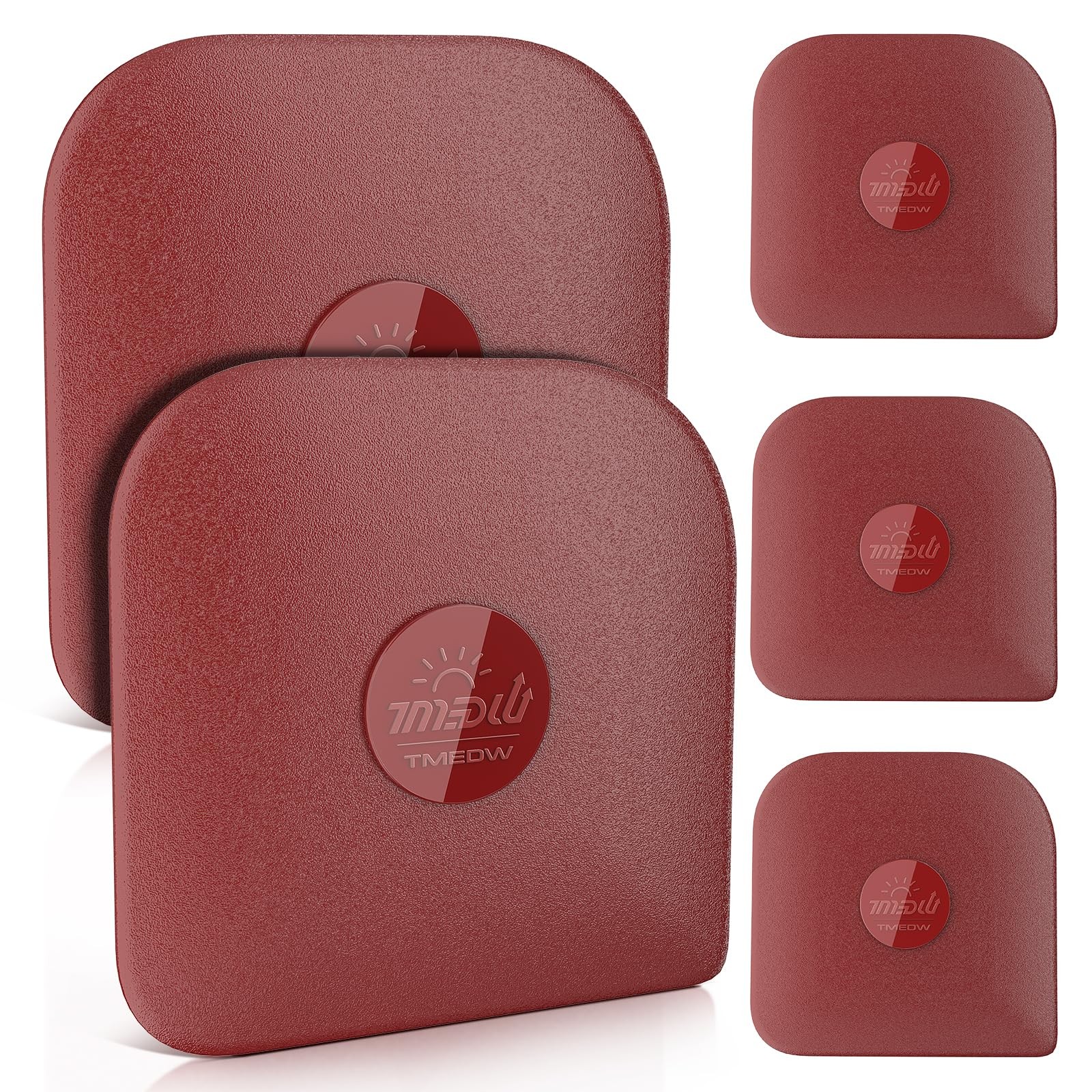 TMEDW Pan Scraper, 5 Pcs Pot Scraper Plastic, 5 Pcs, Red