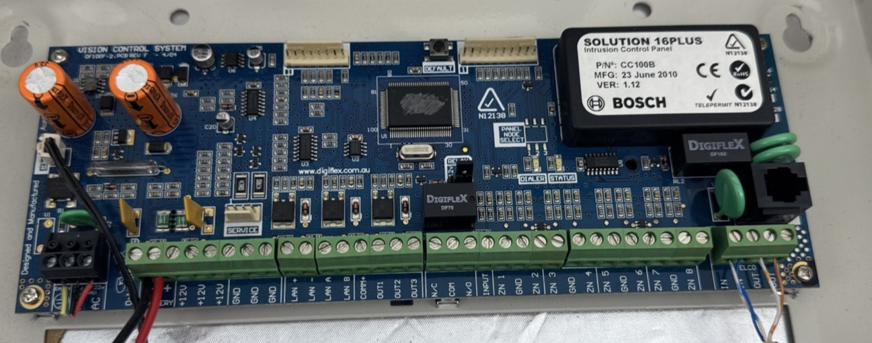 Bosch Solution 16Plus + Alarm Main Board with Power Supply and Manual Used