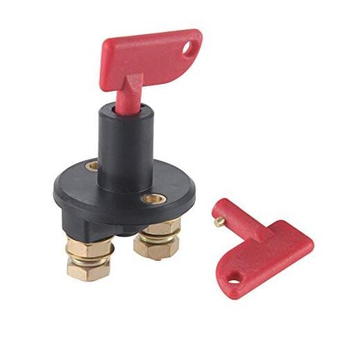 Battery Disconnect Isolator Master Switch 12V/24V 200A-500A 2 Hole,Key Type 2