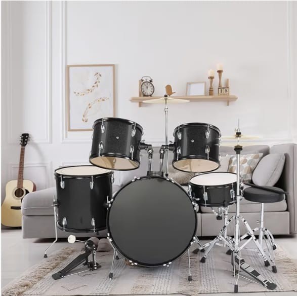 HEAVY DUTY22 Inch Adult Drum Set 5-Piece Full-Size Cymbal Stands WE SHIP OVERSEA