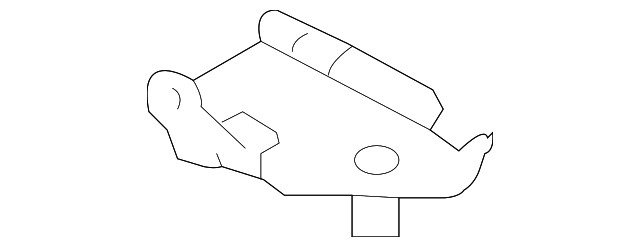 Genuine Volkswagen Engine Coolant Reservoir Bracket 7L0-121-093-A