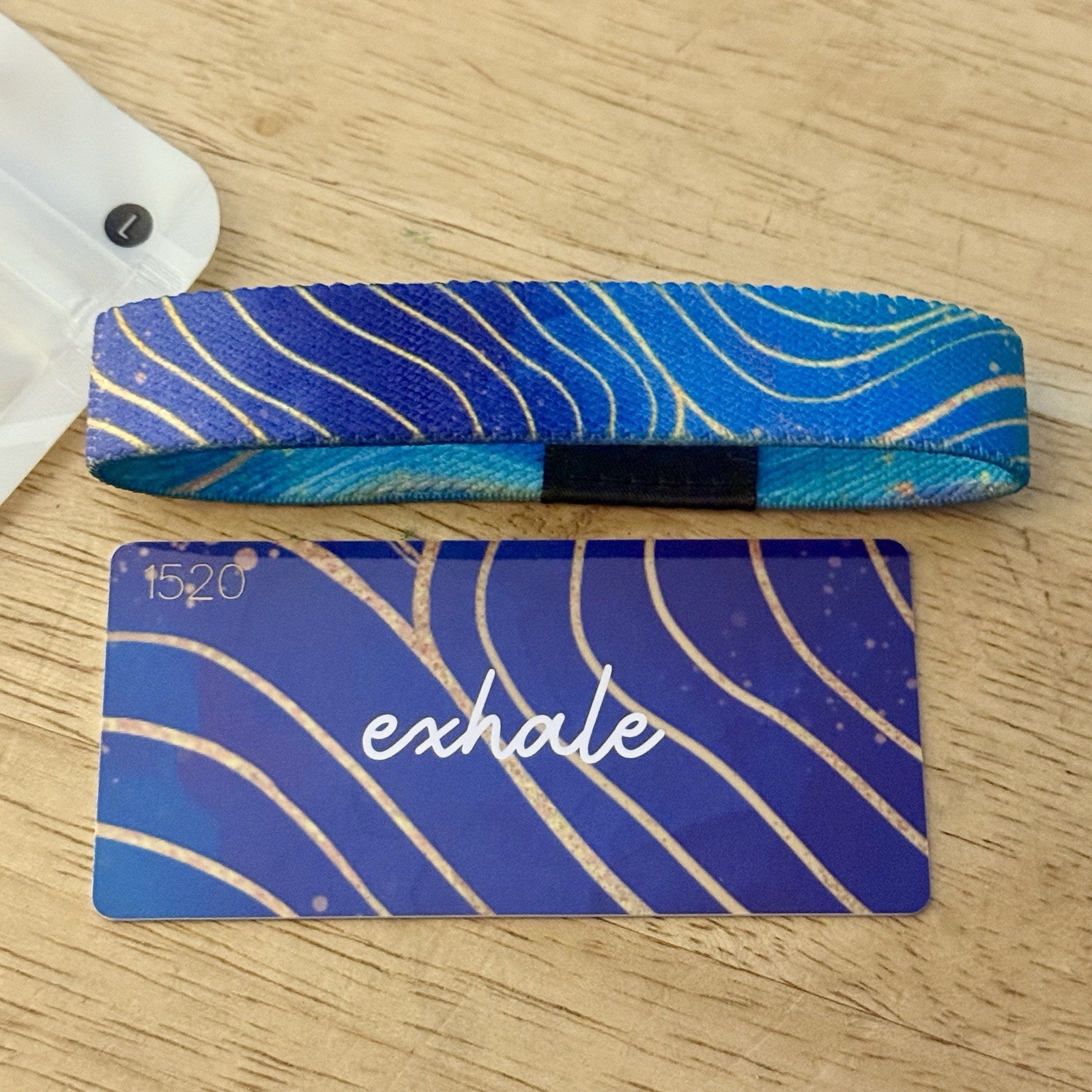 New! ZOX Single *EXHALE* Sz LARGE - Reversible Wristband - Things I Can Control